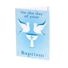 Load image into Gallery viewer, 3D Popup Baptism (Doves) Greeting Card