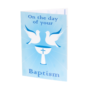 3D Popup Baptism (Doves) Greeting Card