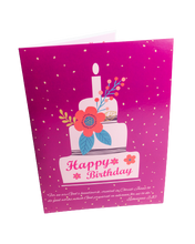 Load image into Gallery viewer, Happy Birthday 3D Popup Tiered Cake