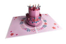 Load image into Gallery viewer, Happy Birthday 3D Popup Tiered Cake