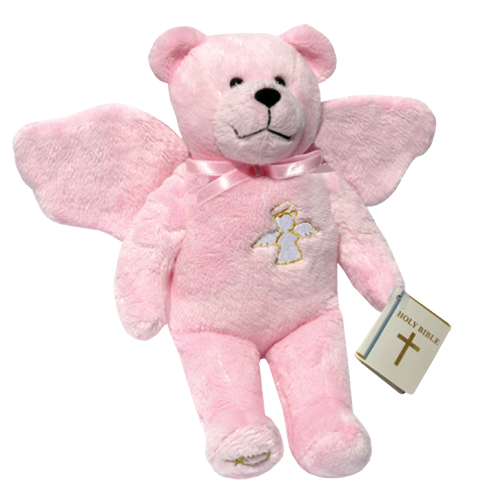 Guardian Angel Bear - Pink by HOLY BEARS INC.