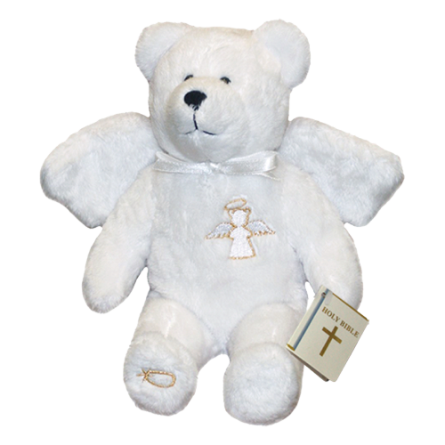 Guardian Angel Bear - White by HOLY BEARS INC.