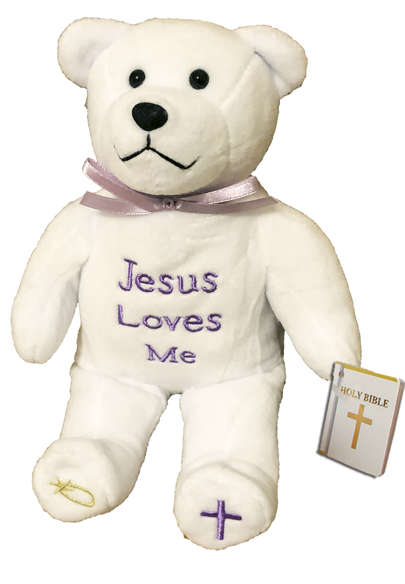 Jesus loves me teddy bear on sale