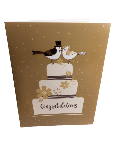 3D Popup Wedding "Kissing Doves" Greeting Card by HOLY BEARS INC.