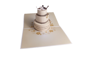 3D Popup Wedding "Kissing Doves" Greeting Card