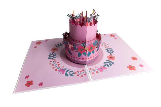 Pop Art 3D Cake Card – Glowforge Shop