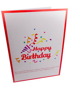 Happy Birthday "Shooting Stars" 3D Popup Card