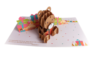 Happy Birthday 3D Popup Teddy Bear Card