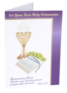 First Communion 3D Popup Greeting Card