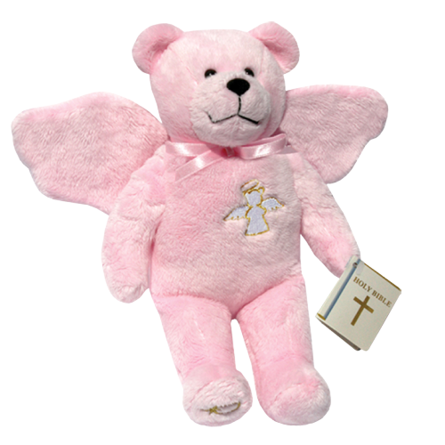Guardian Angel Bear - Pink