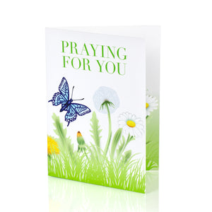 3D Popup Butterfly "Praying For You" Greeting Card