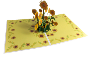Praying For You 3D Popup "Sunflowers" Greeting Card