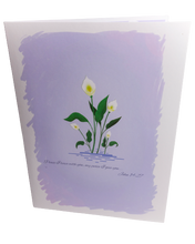 Load image into Gallery viewer, Sympathy 3D Popup &quot;Peace Lilies&quot; Greeting Card
